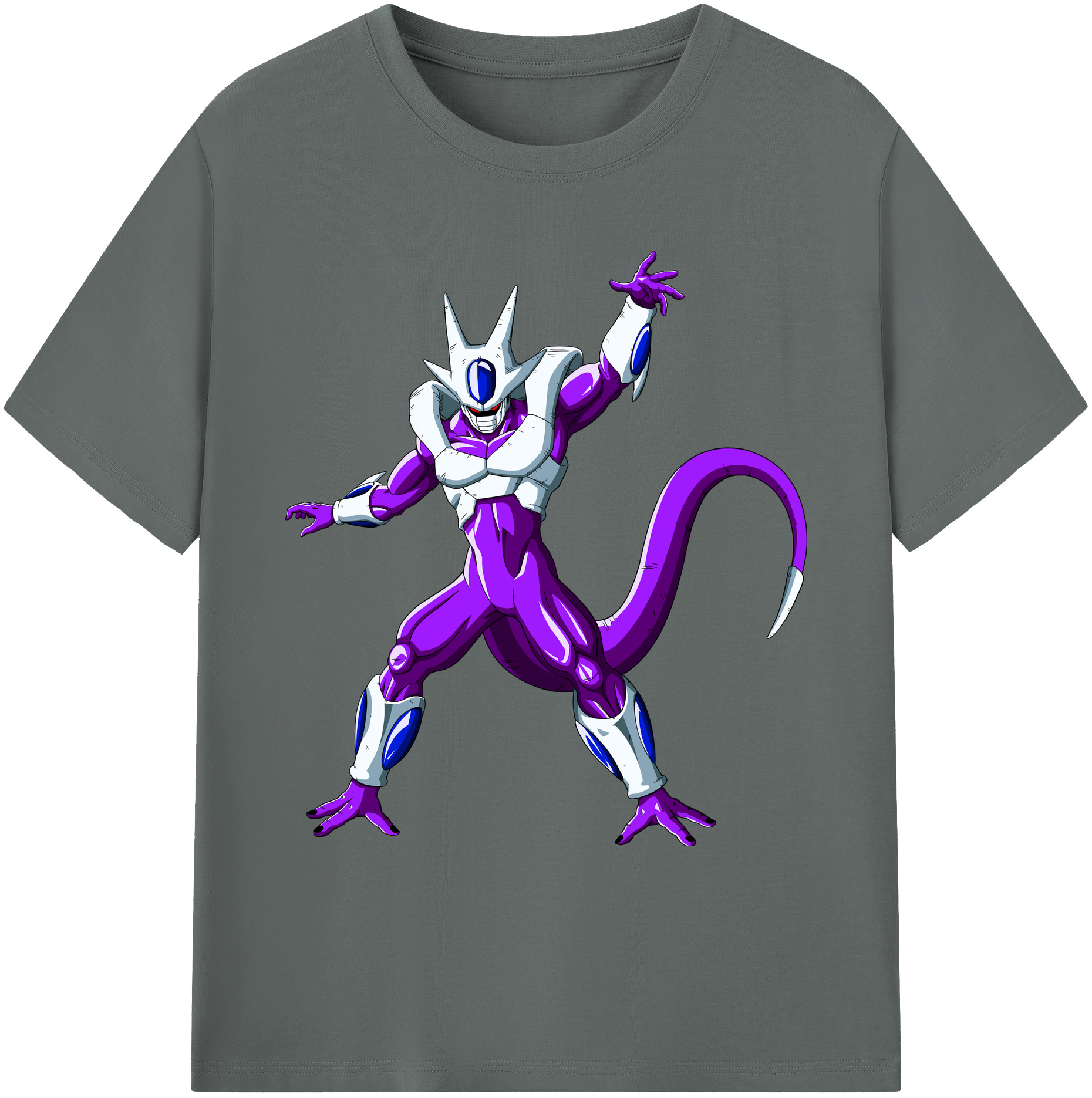 （画像用） ドラゴンボール クウラ DRAGON BALL Cooler Coora 綿100％ メンズ半袖Tシャツ｜肌触りやわらか＆通気性